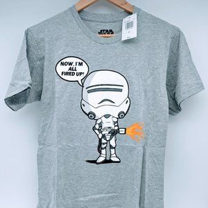 Star Wars Men's Small Gray Stormtrooper Shirt Mad Engine New With Tags NWT